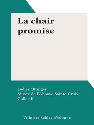 cover image of La chair promise